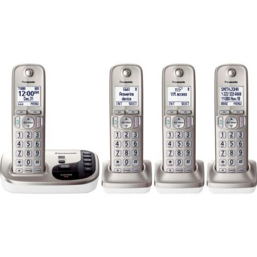 Panasonic kx-tgd224n dect 6.0, 4 handsets, talking cid for sale