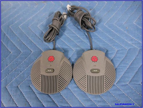 Polycom 2201-00698-001 sound station ex external mics pair free us shipping for sale