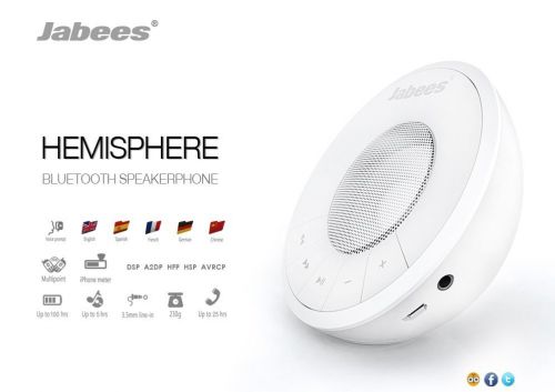 Jabees Hemisphere Bluetooth V 3.0 Wireless Rechargeable Speaker (White)