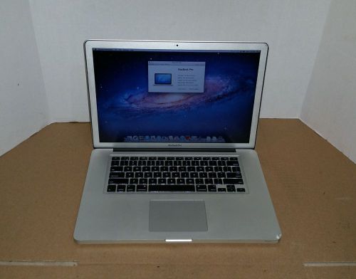 Apple MacBook Pro 2011 I5 2.53Ghz 8G Memory 1TB Hard Drive Lion OS X 10.7.4