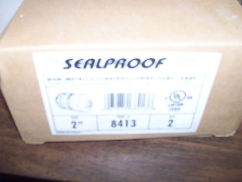 2- 2 inch non-metallic straight connectors sealproof part#8413 for sale
