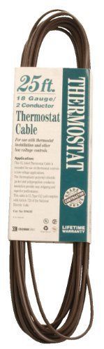 Coleman cable 09630 cl2 bulk thermostat cable  18-gauge 2-conductor 25-feet for sale