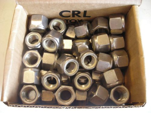 LOT OF 50 HEX LOCK NUTS 316 STAINLESS STEEL 3/4 - 10 SIZE NON MAGNETIC