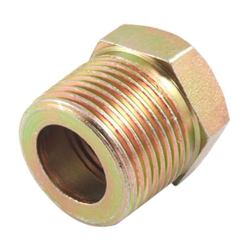 1&#034; to 47/64&#034; m/f hydraulic hex reducing bushing pipe fitting bronze tone for sale