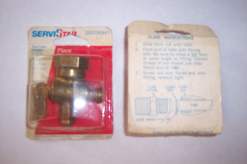Brass Lever Handle 3/8&#034;od tube to 1/2&#034; pipe Gas Cock (2)