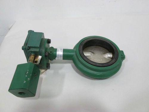 New cooper cameron j022122-121535d manual stainless 4in butterfly valve d327851 for sale