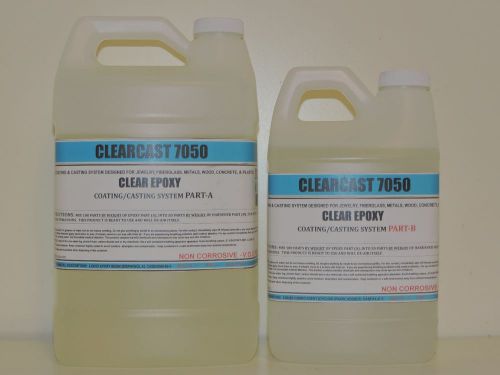 Clearcast 7050 (2 to 1) clear casting coating epoxy resin 192oz. kit for sale