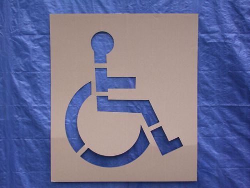 Handicap Parking lot stencil, $20.50   34 x 38 inch symbol
