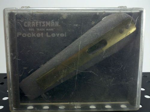 Craftsman Vintage Bubble Sight Pocket Level Made in USA