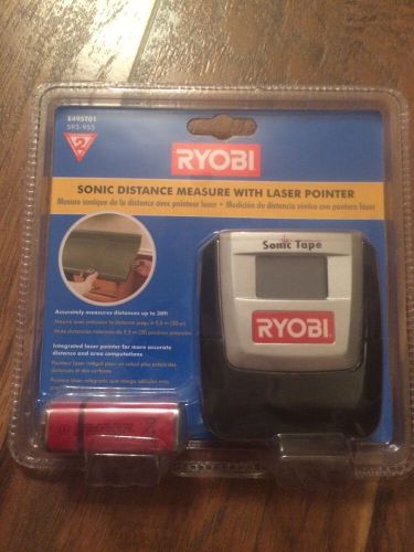 NEW Ryobi Sonic Distance Measure with Laser Pointer ZRE49ST01 FREE FAST SHIPPING