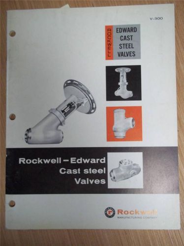 Rockwell-Edward Catalog~Cast Steel Valves~Flite-Flow Valves Asbestos Packing