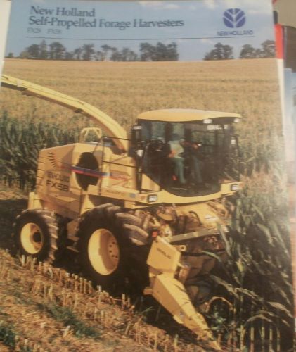 NEW HOLLAND SELF-PROPELLED FORAGE HARVESTERS Catalog FX28 - FX58 Products Manual