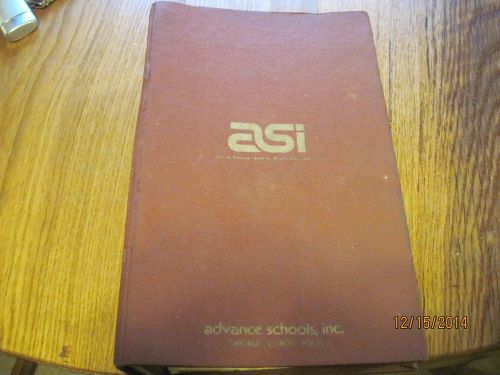 HOW TO ELECTRICAL BOOK ASI ADVANCE SCHOOLS CHICAGO EVERYTHING IMAGINABLE VINTAGE