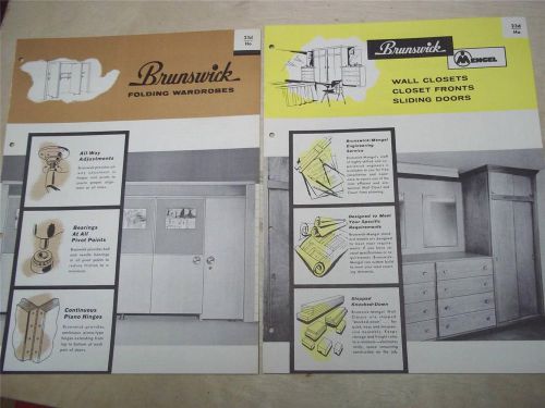 Vtg Brunswick-Balke-Collender Brochure~School Wardrobes/Wall Closet~Catalog~1956