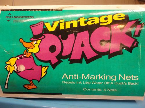 New, Free Ship, 5 Count Case, Vintage Quack VF-65 Anti-Marking Nets