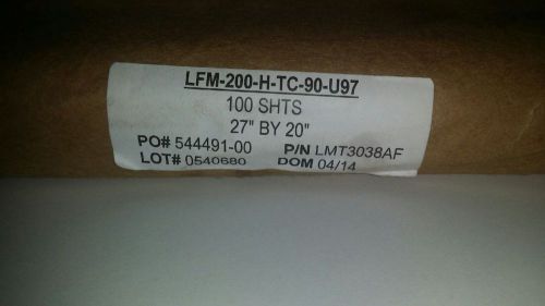 Aluminum pressure sensitive foil laminate  sheets (10pcs) 20&#034; x 27&#034; graphic art for sale