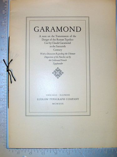 type specimen catalogs lot of 8 items