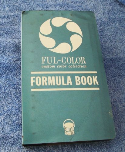 Fuller Paint Formula Book