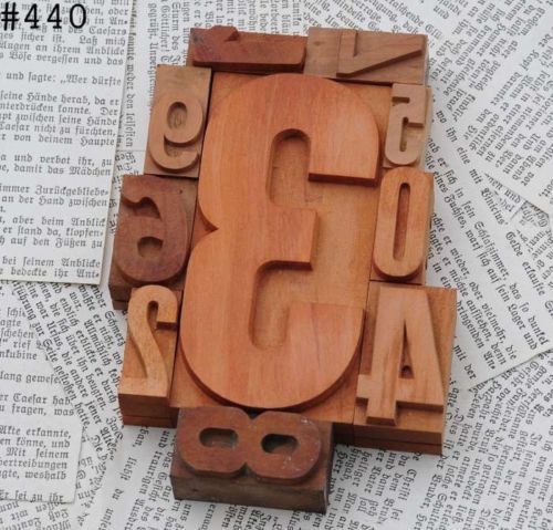0-9 mixed unused numbers letterpress wood printing blocks wood type number stamp