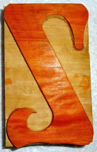 Letterpress Letter &#034;Z&#034; Wood Type Printers Block Typography Collection.B972
