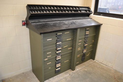 Hamilton type cabinet 48 cases / drawers with top will ship for sale