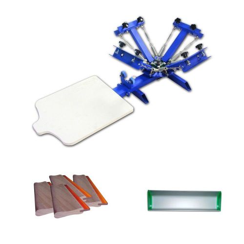 4 Color 1 Station Screen Printing Machine With Some Materials