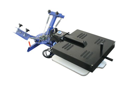 Two color one station screen printing machine equipped w/ flash dryer diy 006103 for sale