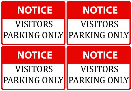 Private parking notice visitors parking only customers / work place wall sign 93 for sale