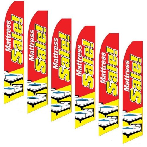 Swooper Flag 6 Pack Mattress Sale Red White Yellow Beds