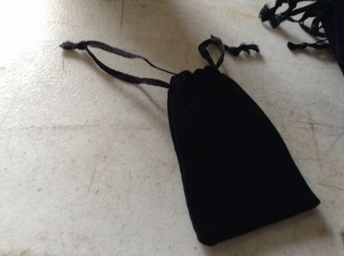 Black Felt Cloth Draw String Jewelry Bags
