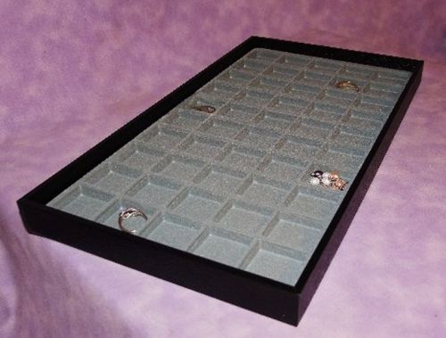 50 COMPARTMENT EARRING/JEWELRY TRAY GRAY