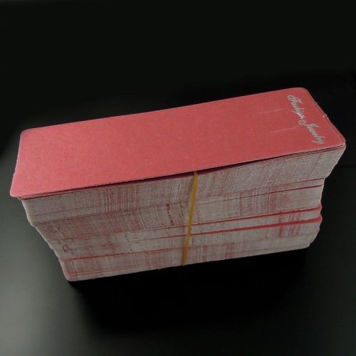 12.5x4cm Red Jewelry Case Necklace Display Paper Hanging Card lot of  199pcs