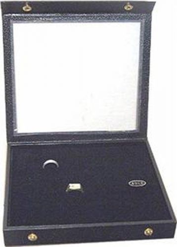 36 RING ATTACHED  TOP WOOD JEWELRY DISPLAY CASE BOX #2