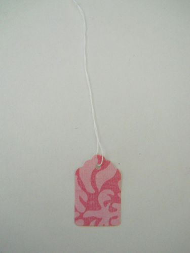 Mini Pink on Pink Damask Paper Price Tags 100 Quantity Great for Boutiques