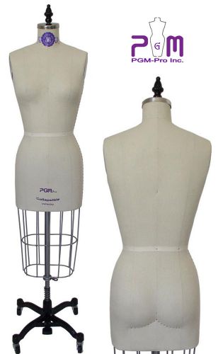 Professional Female Dress Form With Collapsible Shoulders Size 14 Slight Damage