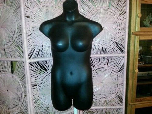 2 Black Plus Size Female Hanging MannequinTorso for displaying clothes