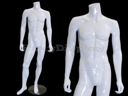 Fiberglass male headless mannequin manikin dress form display #ma2bw1 for sale