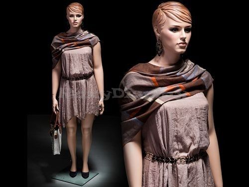 Plus size female mannequin fiberglass pretty face elegant looking #mz-avis1 for sale