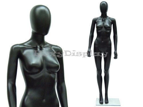 Female Unbreakable Egghead Plastic Mannequin Turnable &amp;Removable Head PS-SF6BKEG
