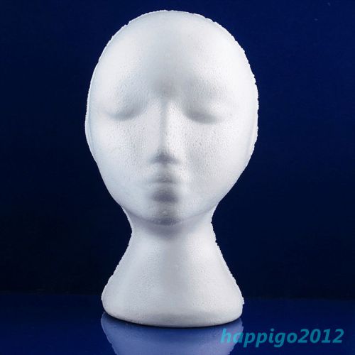 Styrofoam foam jewellery dummy wig hat glasses display stand mannequin head ch for sale