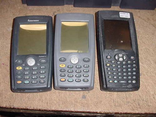 Lot of 3 Intermec Pocket PC/700 Style Handheld Computers for P/R Only.
