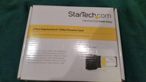 NEW StarTech.com 2 Port ExpressCard Laptop 1394a Firewire Adapter Card (EC13942)