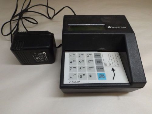 Ingenico MR3000 eN-Check with power supply check reader phone PC electric
