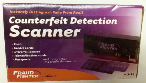 UVeritech FRAUD FIGHTER Counterfeit Detection Scanner P.O.S.-15  NEW
