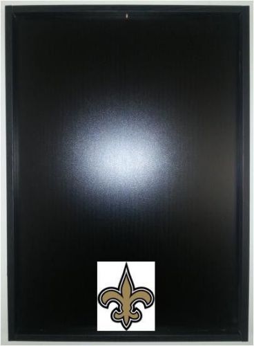 Jersey Display Case Frame Black Football New Orleans Saints Logo Decal Incl. NEW