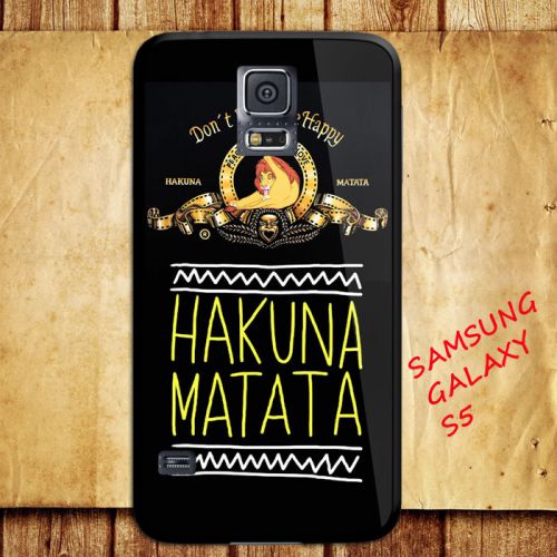 iPhone and Samsung Galaxy - Lion King Hakuna Matata Logo - Case