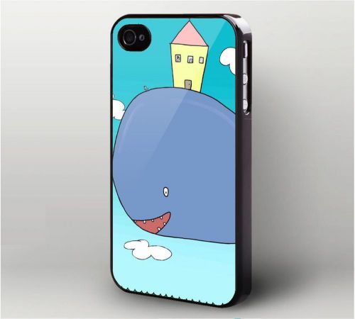 Floating Whale Flying on The Sky Cartoon for iPhone &amp; Samsung Galaxy - Case