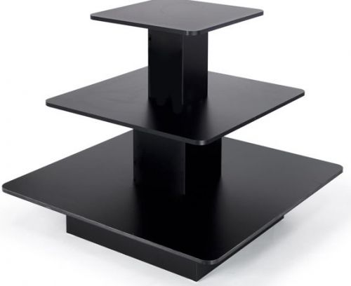 Black 3 tier display table used