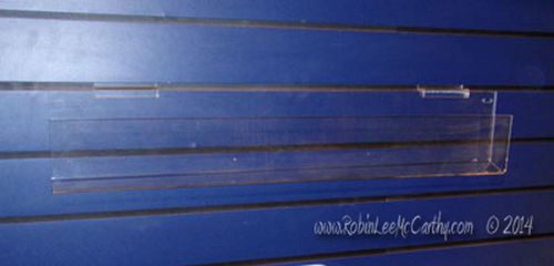 Greeting Card Display 16&#034; Plastic Slat Wall Acrylic Rack MADE IN USA
