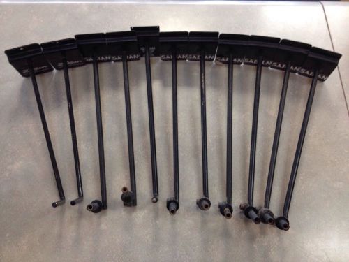 11 cymbal slatwall display hanger- used- zildjian, sabian for sale